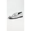 Free People Women’s Blanket Stitch Loafers Contemporary(Pale Pewter Leather)