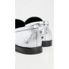 Free People Women’s Blanket Stitch Loafers Contemporary(Pale Pewter Leather)