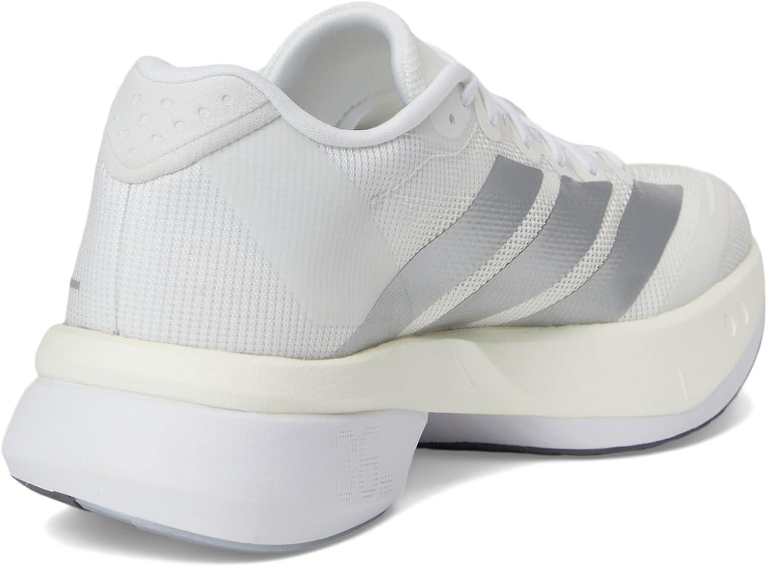 image:imageAdidas Womens Adizero Boston 13 Running Shoes WhiteMatte SilverDash Grey 8 B Medium
