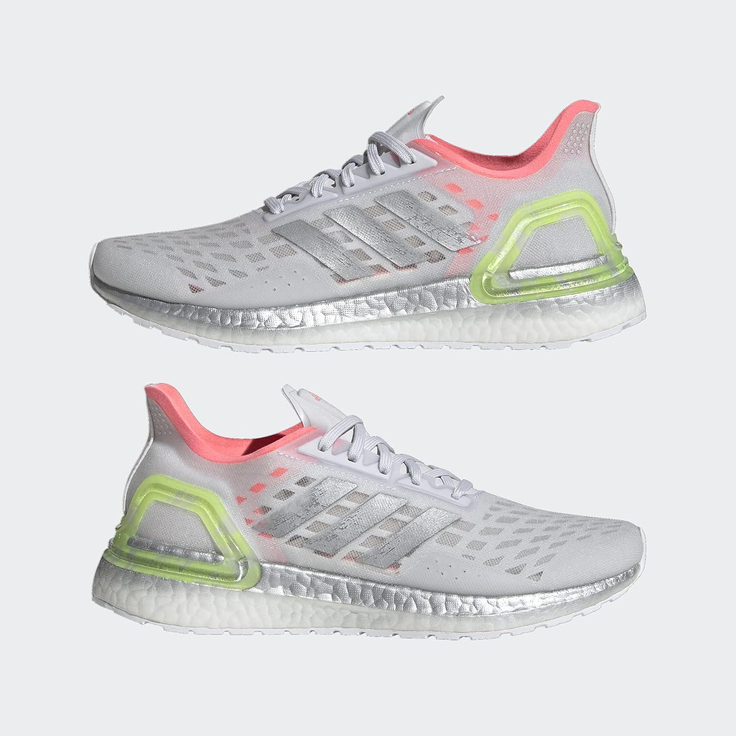 image:imageAdidas Womens Ultraboost 10 DnaSneakerDash GreySilver MetallicLight Flash Red