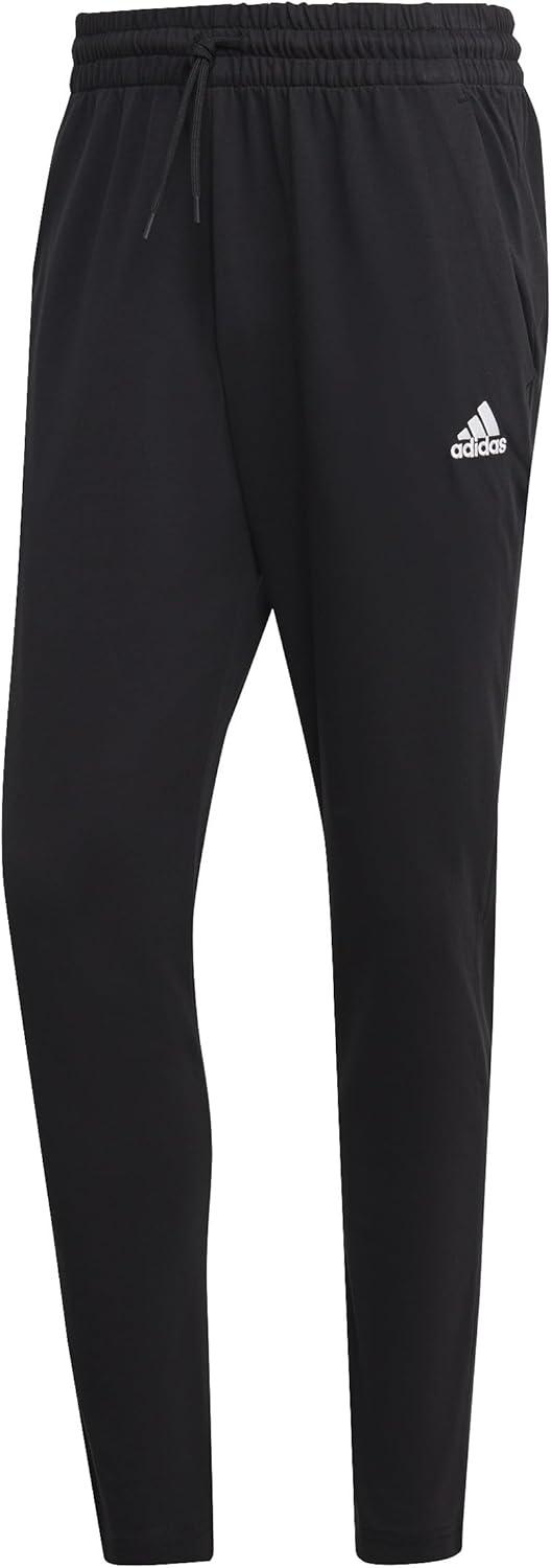 image:imageadidas Mens Essentials Single Jersey Tapered Open Hem PantsBlack