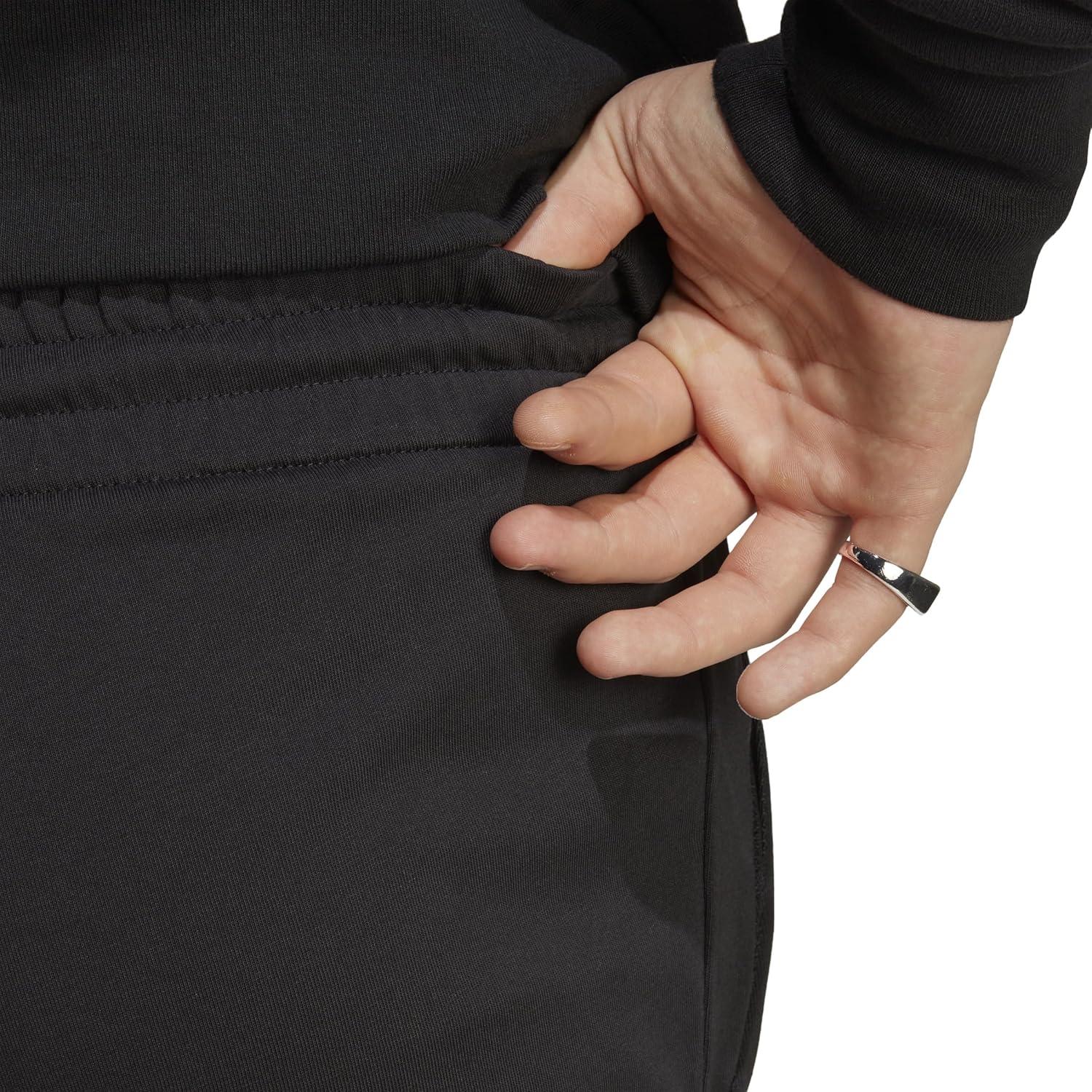 image:imageadidas Mens Essentials Single Jersey Tapered Open Hem PantsBlack