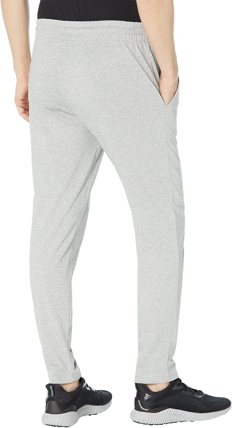 image:imageadidas Mens Essentials Single Jersey Tapered Open Hem PantsMedium Grey Heather