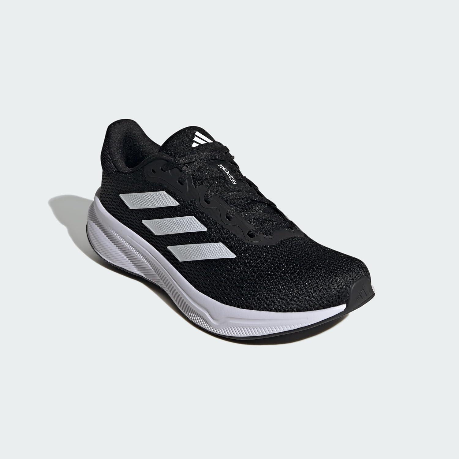 image:imageadidas Mens Response RunningBlackWhiteBlack