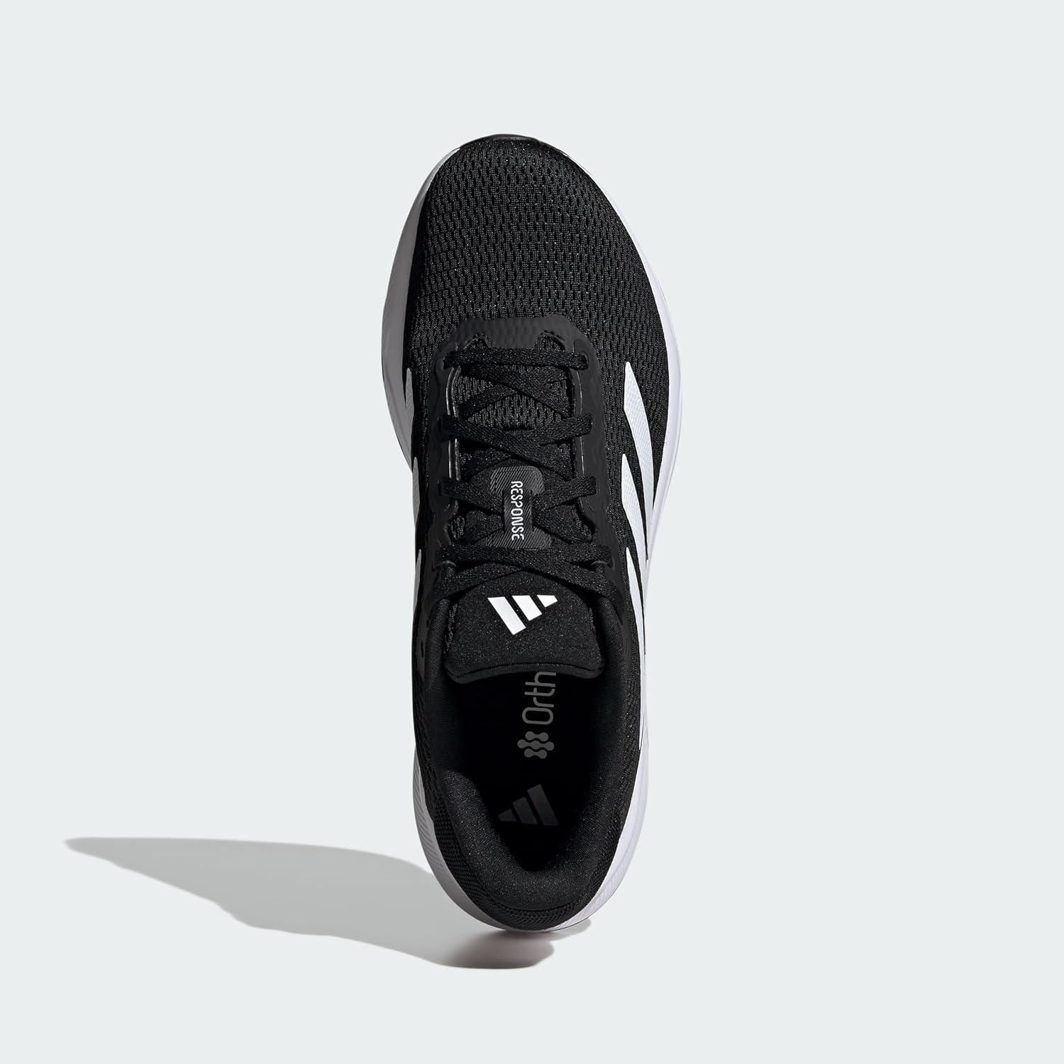 image:imageadidas Mens Response RunningBlackWhiteBlack