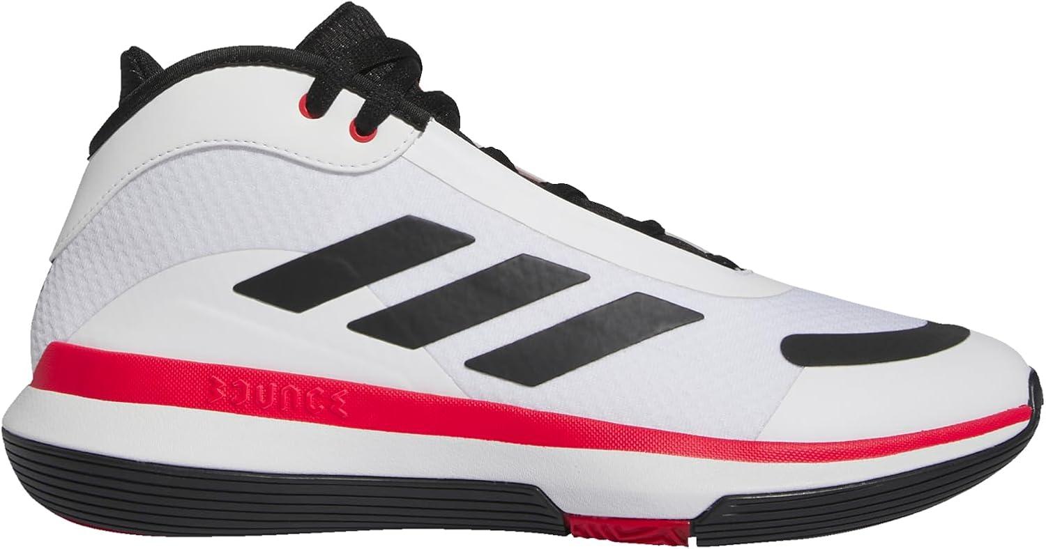 image:imageadidas UnisexAdult Bounce LegendsWhiteCore BlackBright Red