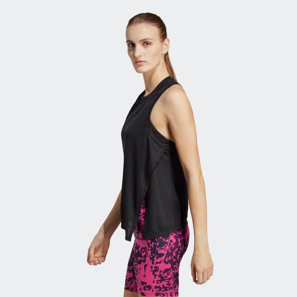 image:imageadidas Womens High Intensity Aeroready Quickburn Training TankBlackWhite