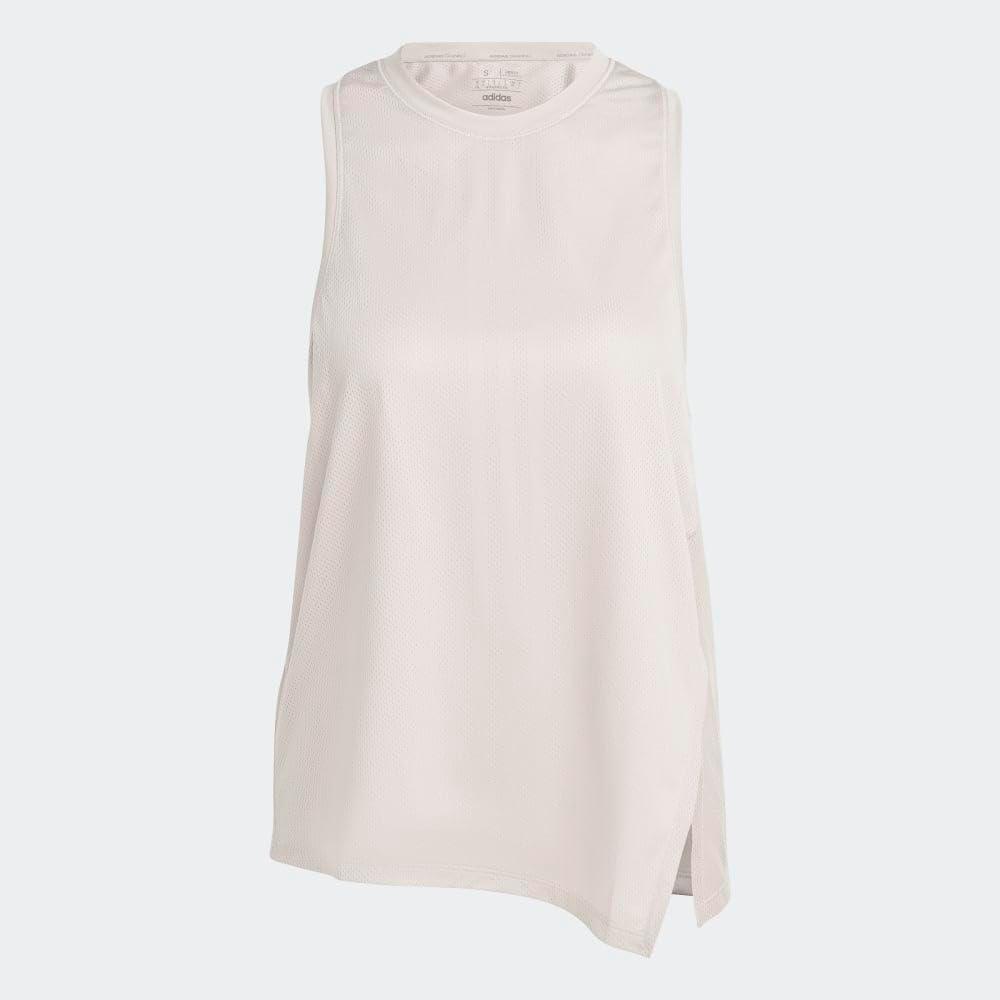 image:imageadidas Womens High Intensity Aeroready Quickburn Training TankWonder TaupeWhite
