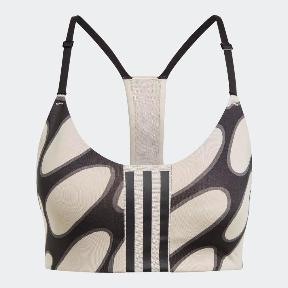 image:imageadidas Womens Marimekko Aeroimpact Training LightSupport BraBlackLight Brown