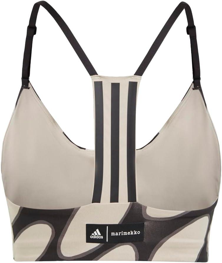 image:imageadidas Womens Marimekko Aeroimpact Training LightSupport BraBlackLight Brown