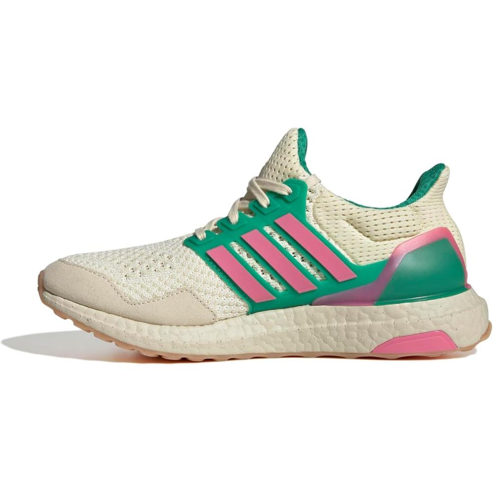 image:imageAdidas Womens Ultraboost 10 DnaSneakerOff WhitePink FusionCourt Green