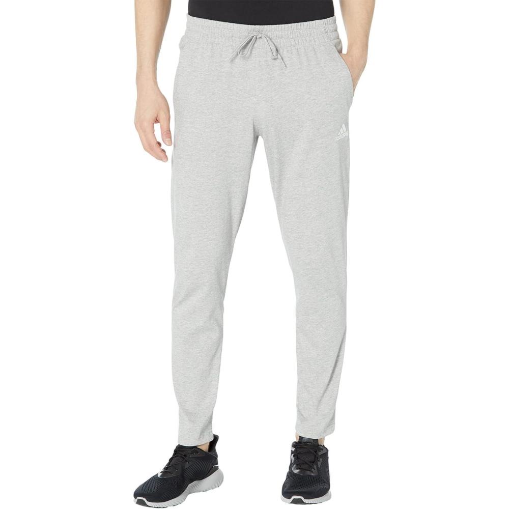image:imageadidas Mens Essentials Single Jersey Tapered Open Hem PantsMedium Grey Heather
