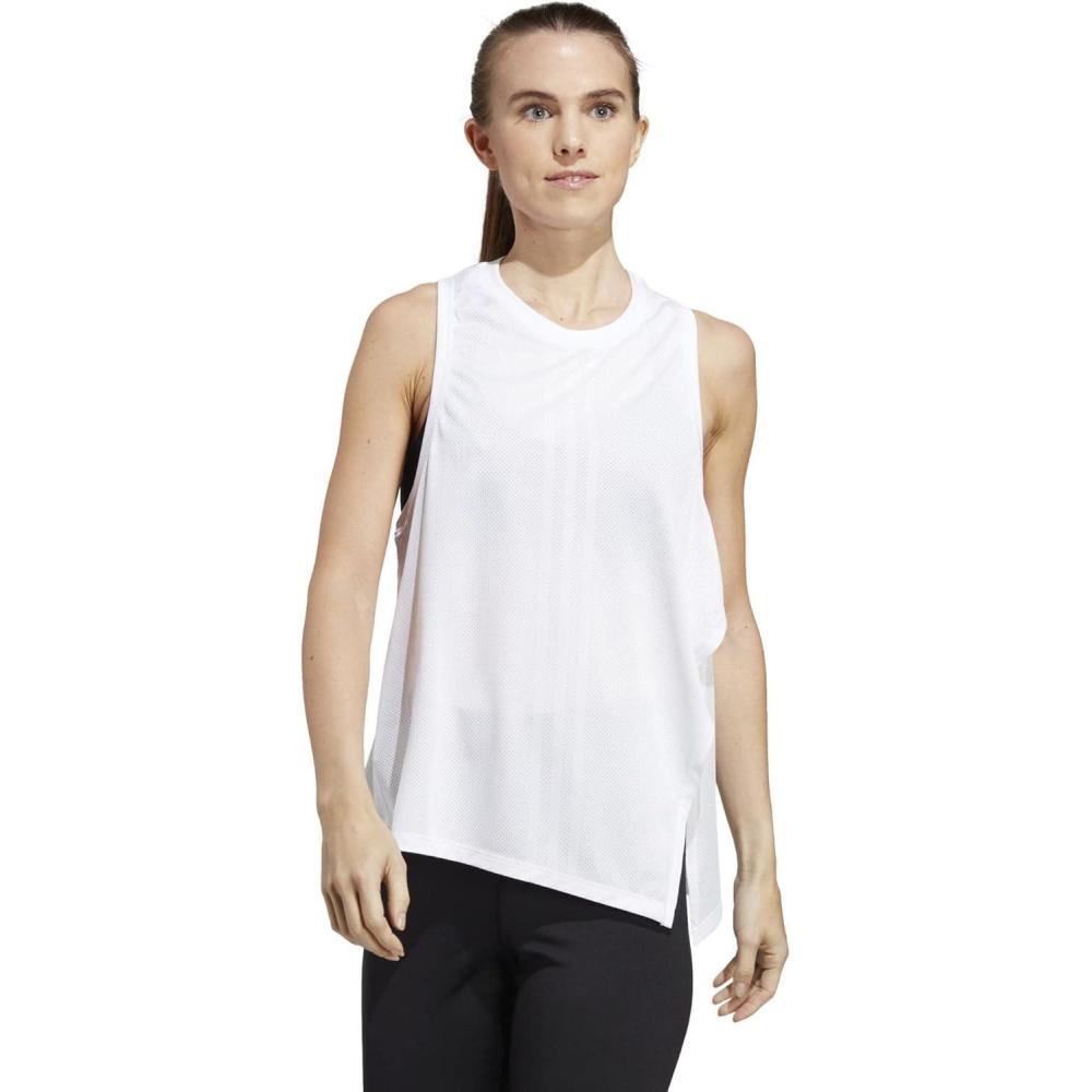 image:imageadidas Womens High Intensity Aeroready Quickburn Training TankWhiteBlack
