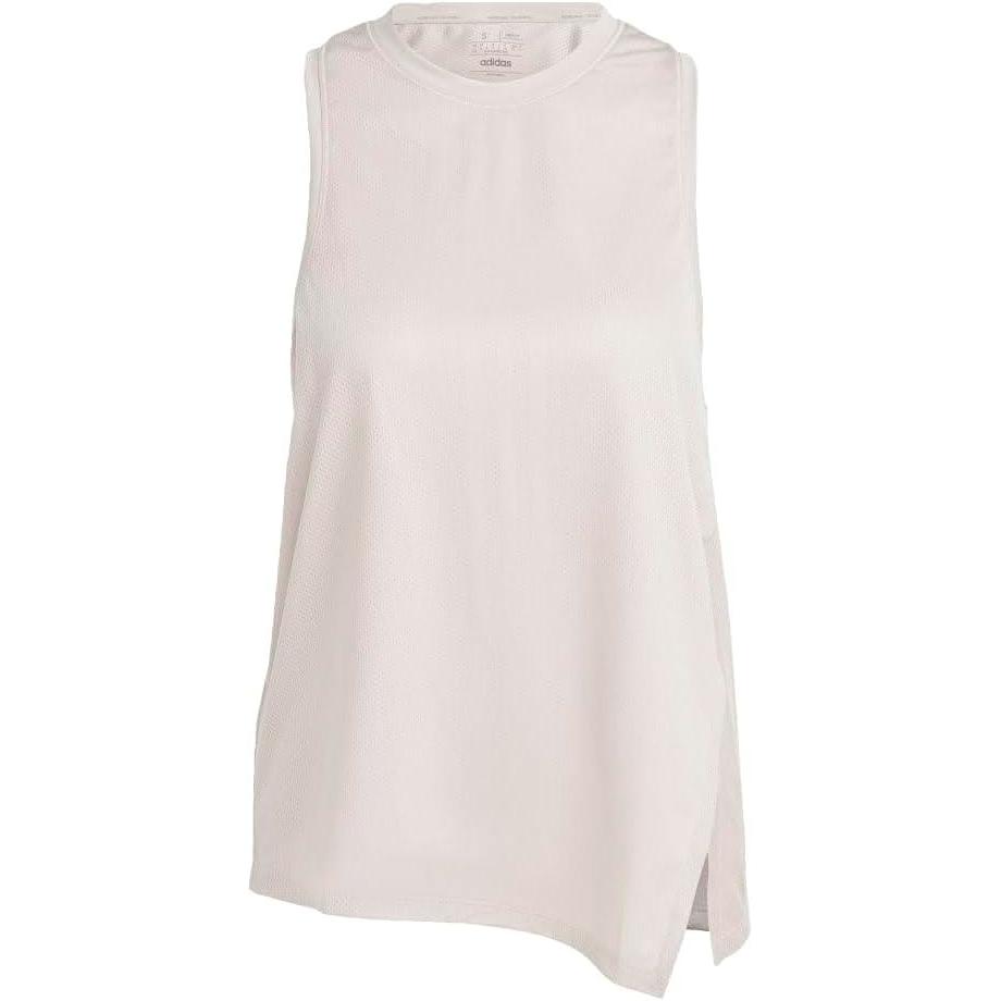 image:imageadidas Womens High Intensity Aeroready Quickburn Training TankWonder TaupeWhite
