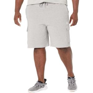 adidas Big & Tall Essentials French Terry Cargo Shorts(Medium Grey Heather)