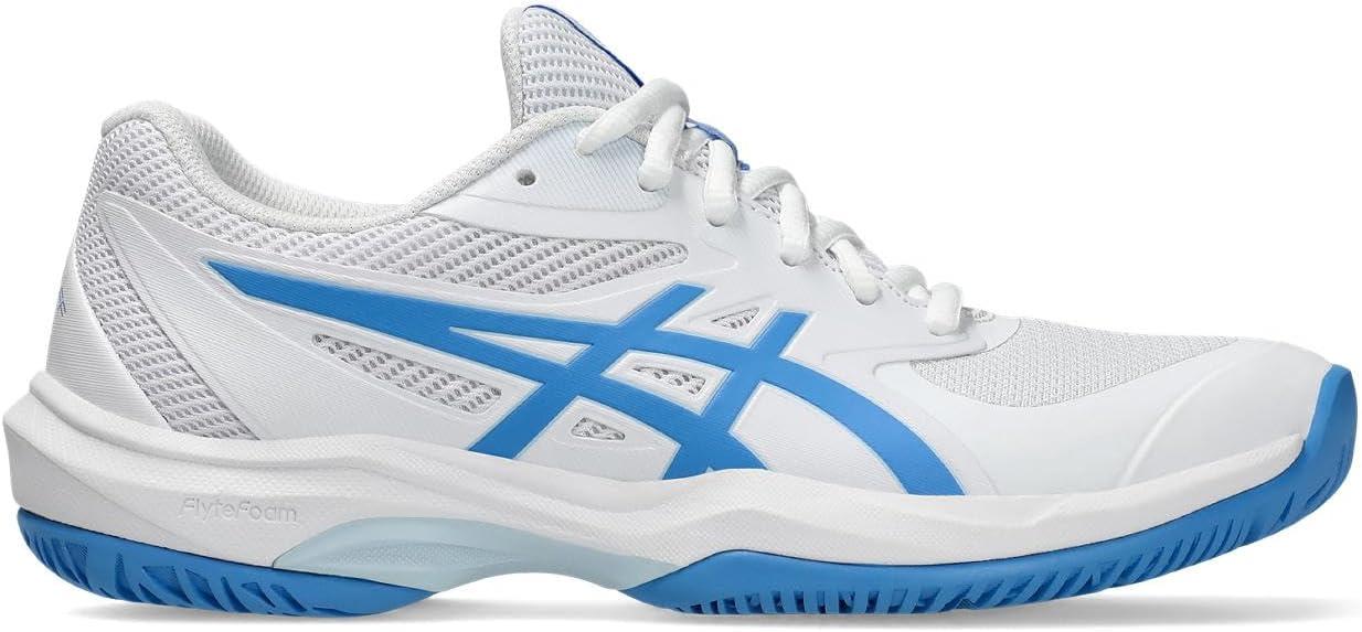 image:imageASICS Womens Game FF Tennis SneakersWhite Blue Coast