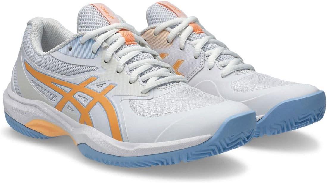 image:imageASICS Womens Game FF Tennis SneakersWhite Orange Glow