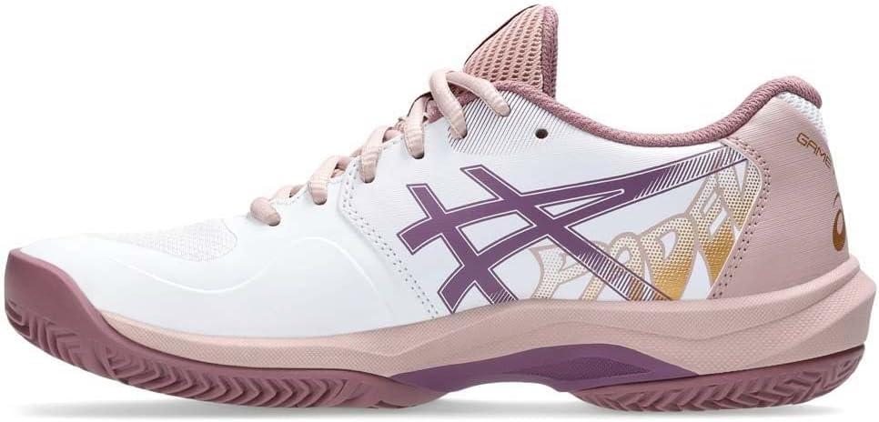 image:imageASICS Womens Game FF Tennis SneakersWhite Purple Oxide