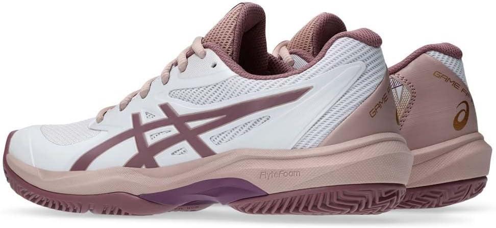 image:imageASICS Womens Game FF Tennis SneakersWhite Purple Oxide