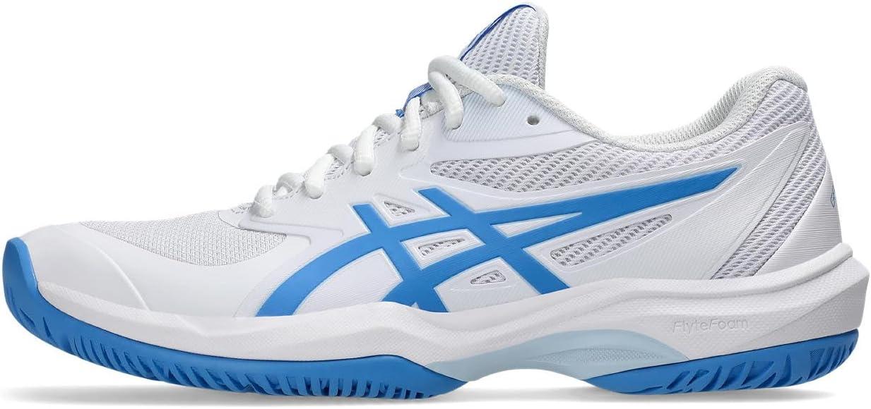 image:imageASICS Womens Game FF Tennis SneakersWhiteBlue Coast