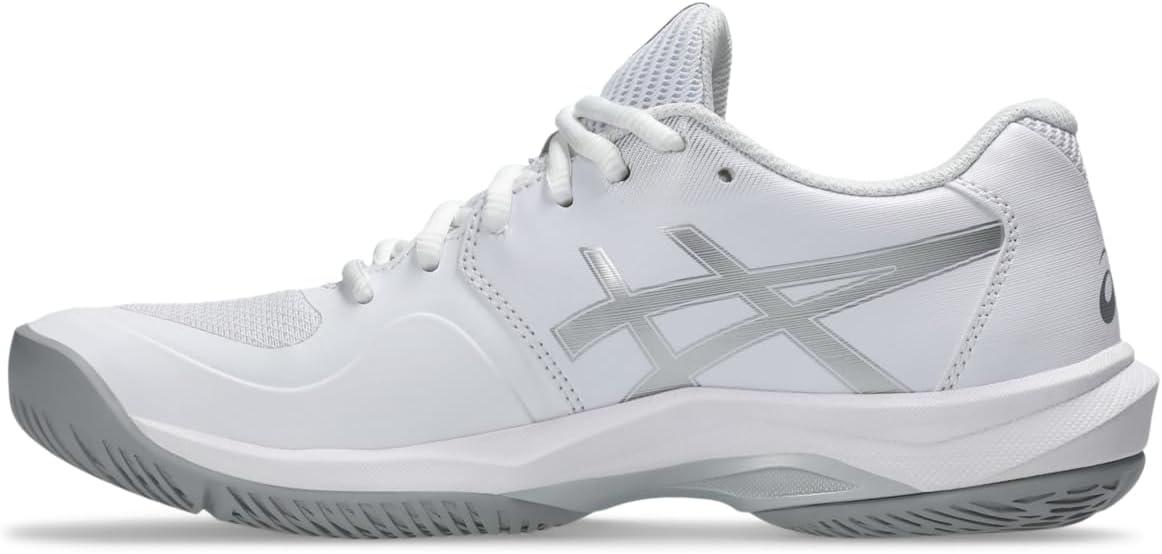 image:imageASICS Womens Game FF Tennis SneakersWhitePure Silver