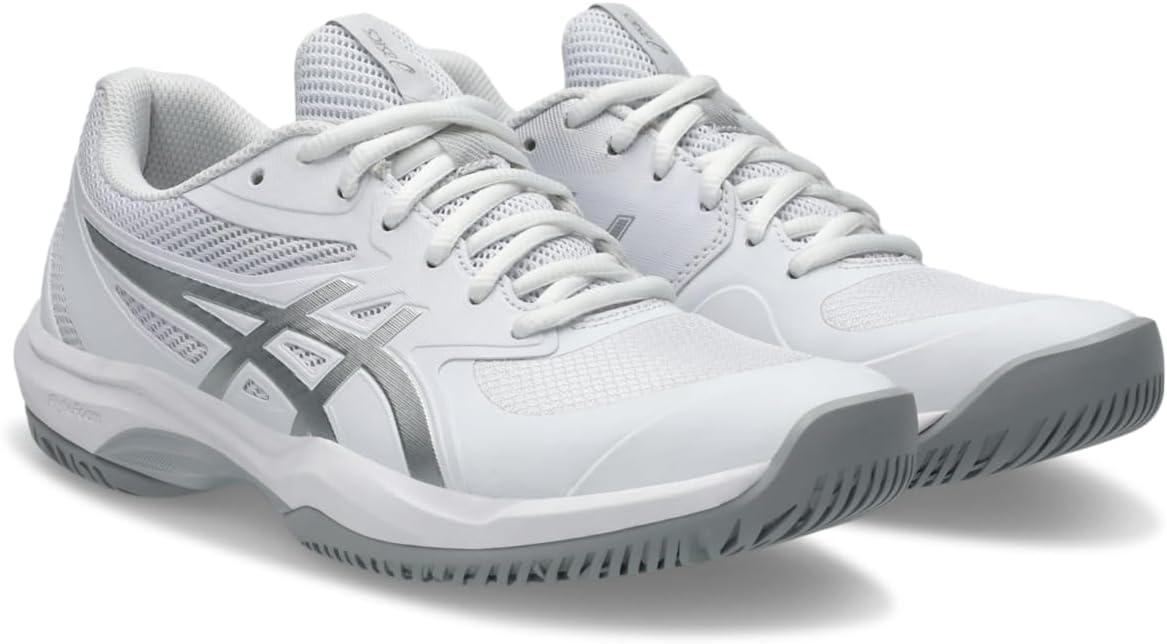 image:imageASICS Womens Game FF Tennis SneakersWhitePure Silver