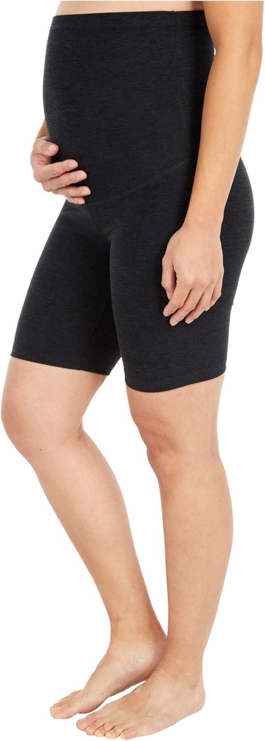 image:imageBeyond Yoga Maternity Spacedye Empire Waisted Biker ShortsDarkest Night