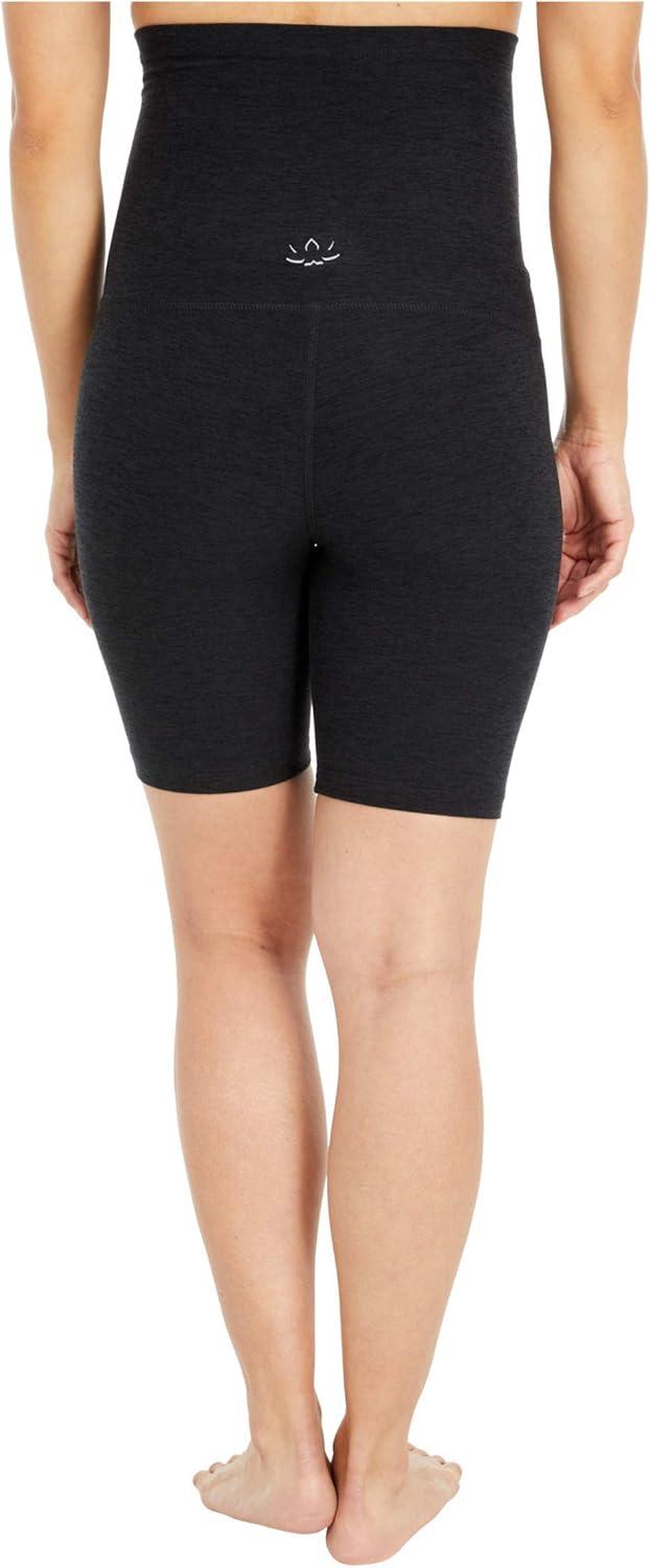 image:imageBeyond Yoga Maternity Spacedye Empire Waisted Biker ShortsDarkest Night