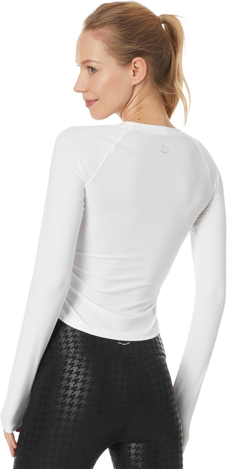 image:imageBeyond Yoga Womens Featherweight Your Fit Long Sleeve TopCloud White