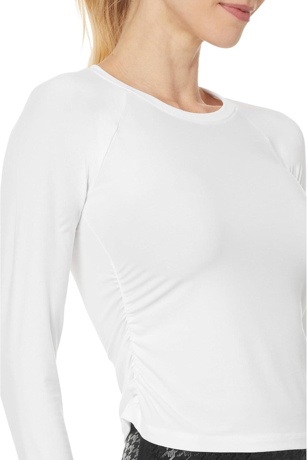 image:imageBeyond Yoga Womens Featherweight Your Fit Long Sleeve TopCloud White