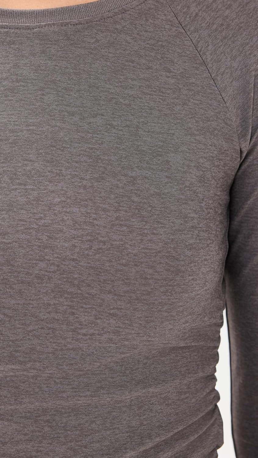 image:imageBeyond Yoga Womens Featherweight Your Fit Long Sleeve TopSoft Umber Heather