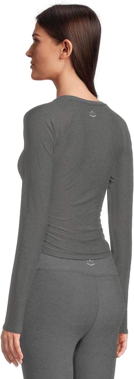 image:imageBeyond Yoga Womens Featherweight Your Fit Long Sleeve TopTrue Gray Heather