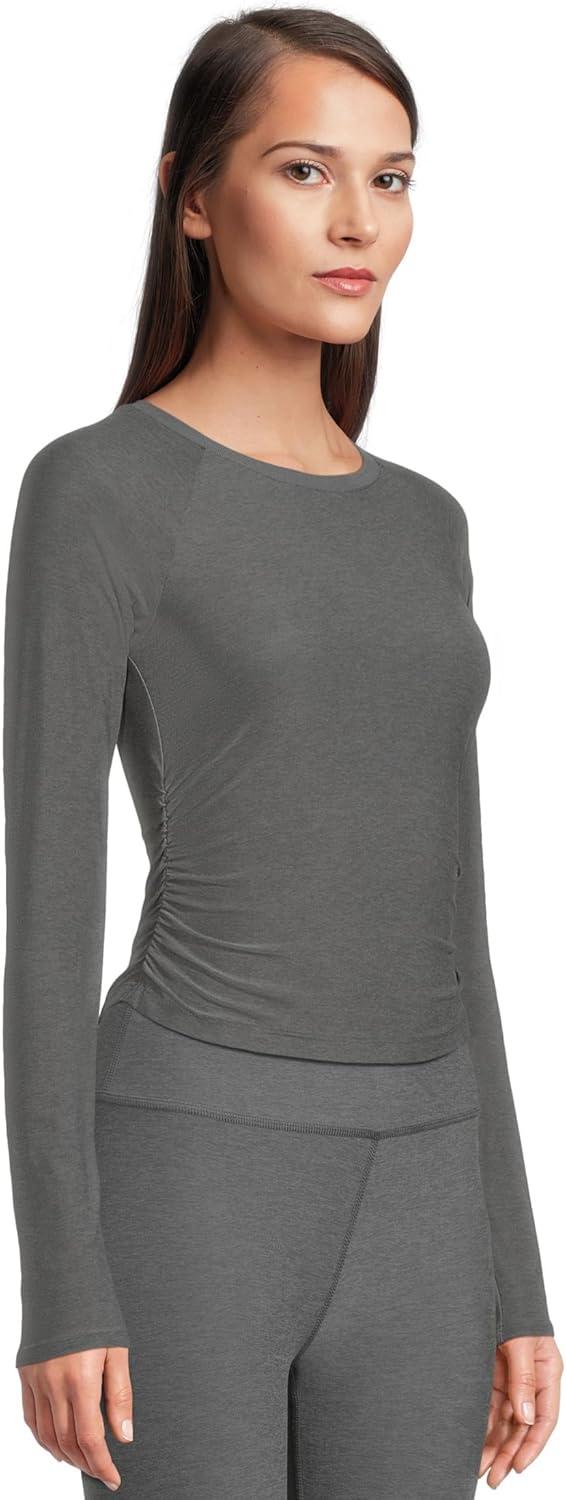 image:imageBeyond Yoga Womens Featherweight Your Fit Long Sleeve TopTrue Gray Heather