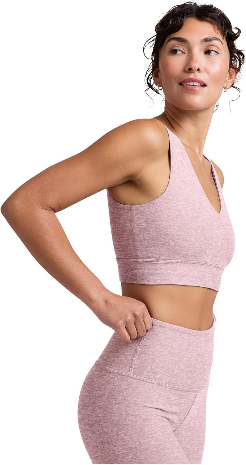 image:imageBeyond Yoga Womens Spacedye Good Day Long Line BraBlush Blooms Heather