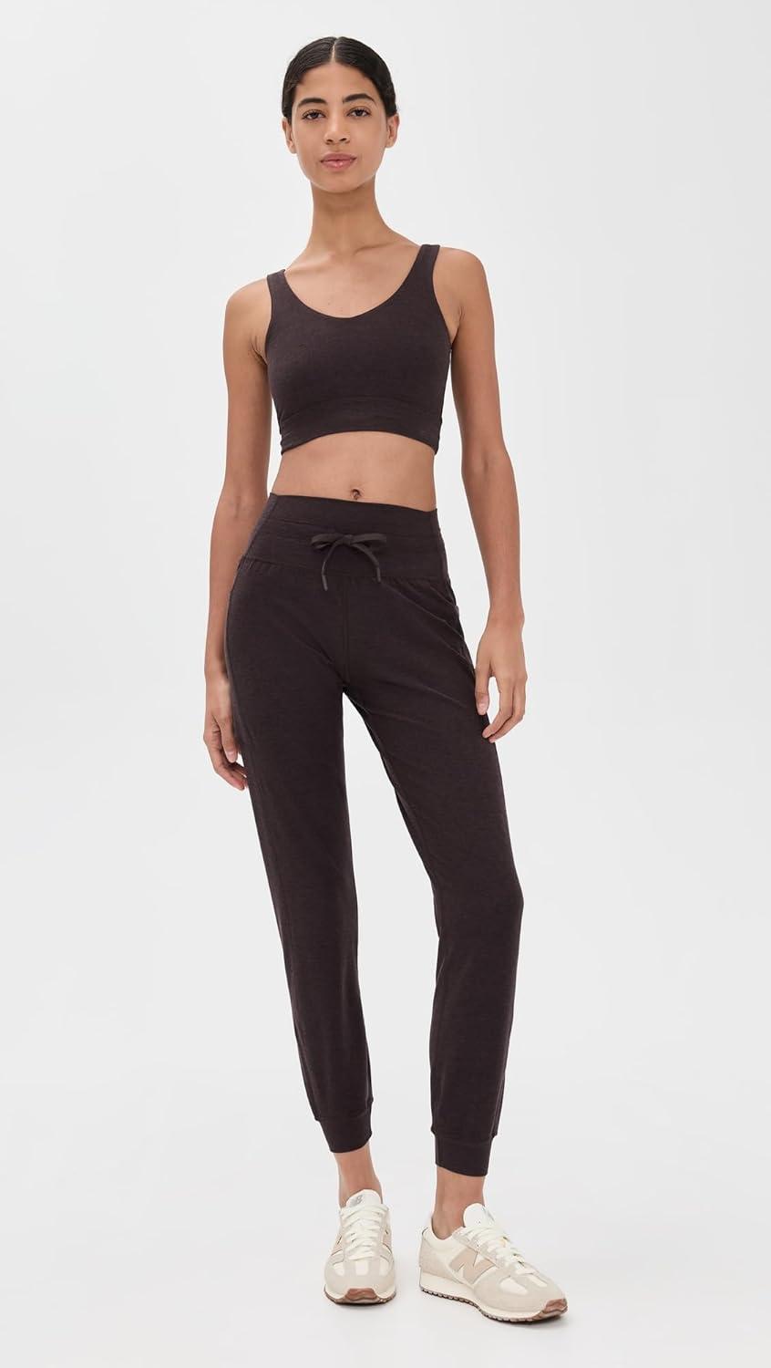 image:imageBeyond Yoga Womens Spacedye Good Day Long Line BraDark Chocolate Heather