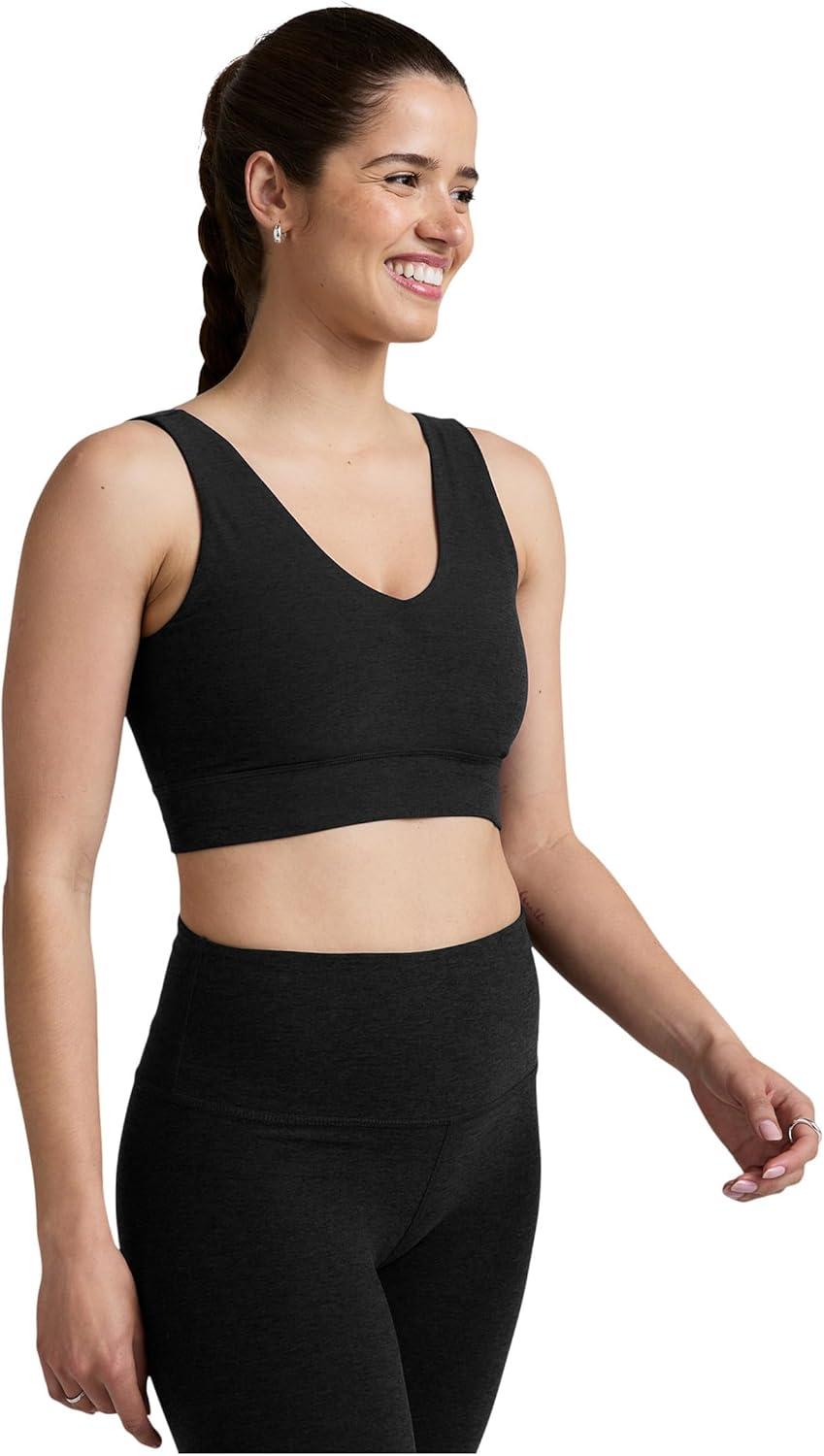 image:imageBeyond Yoga Womens Spacedye Good Day Long Line BraDarkest Night