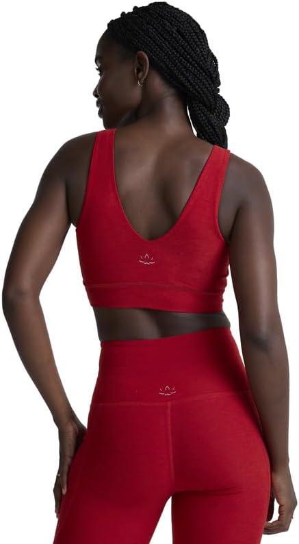 image:imageBeyond Yoga Womens Spacedye Good Day Long Line BraHolly Red Heather
