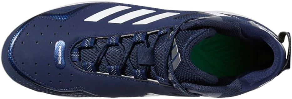 image:imageadidas Mens Icon 7 MidBaseball ShoeTeam Navy BlueWhiteSilver Metallic