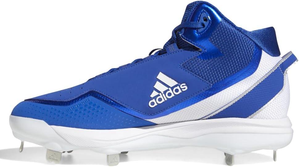 image:imageadidas Mens Icon 7 MidBaseball ShoeTeam Royal BlueWhiteSilver Metallic