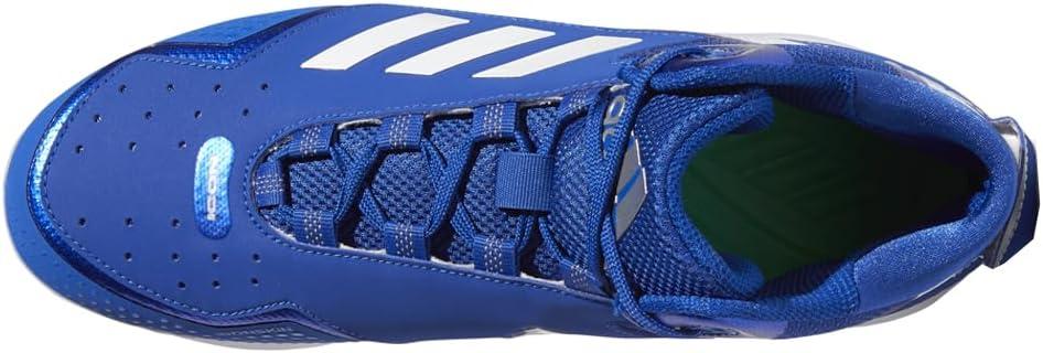 image:imageadidas Mens Icon 7 MidBaseball ShoeTeam Royal BlueWhiteSilver Metallic
