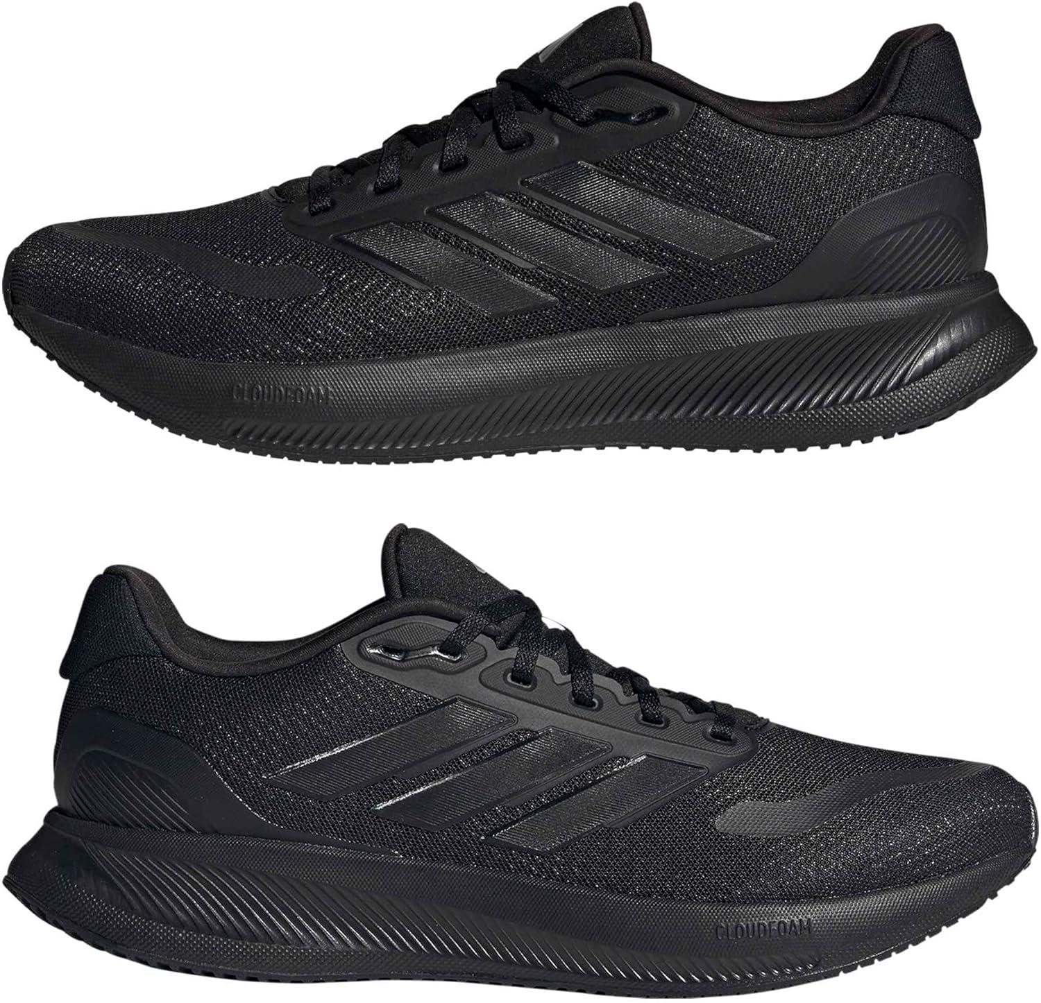 image:imageadidas Mens Runfalcon 5 Wide Running ShoesBlackBlackBlack