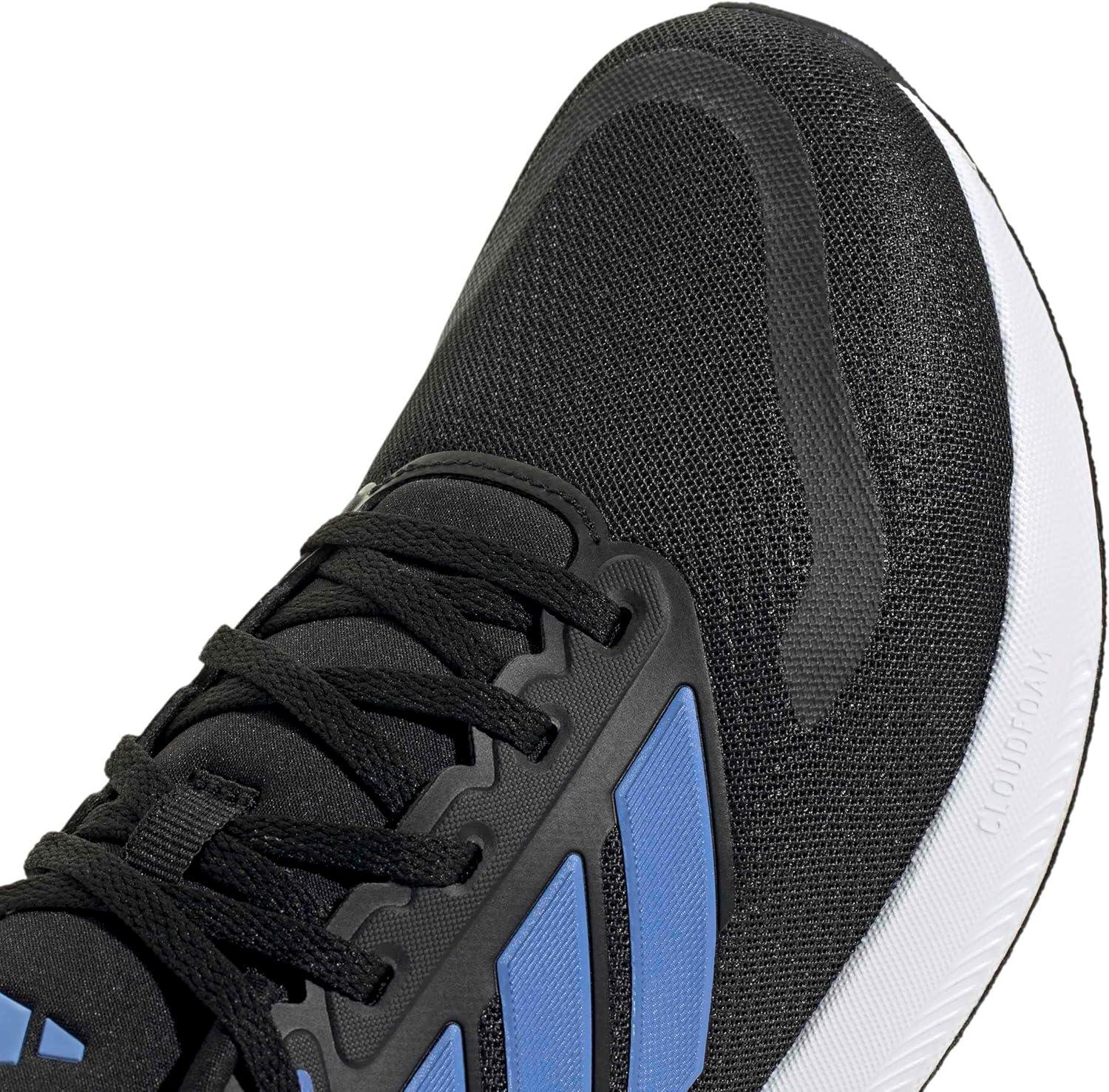 image:imageadidas Mens Runfalcon 5 Wide Running ShoesBlackBlue FusionWhite