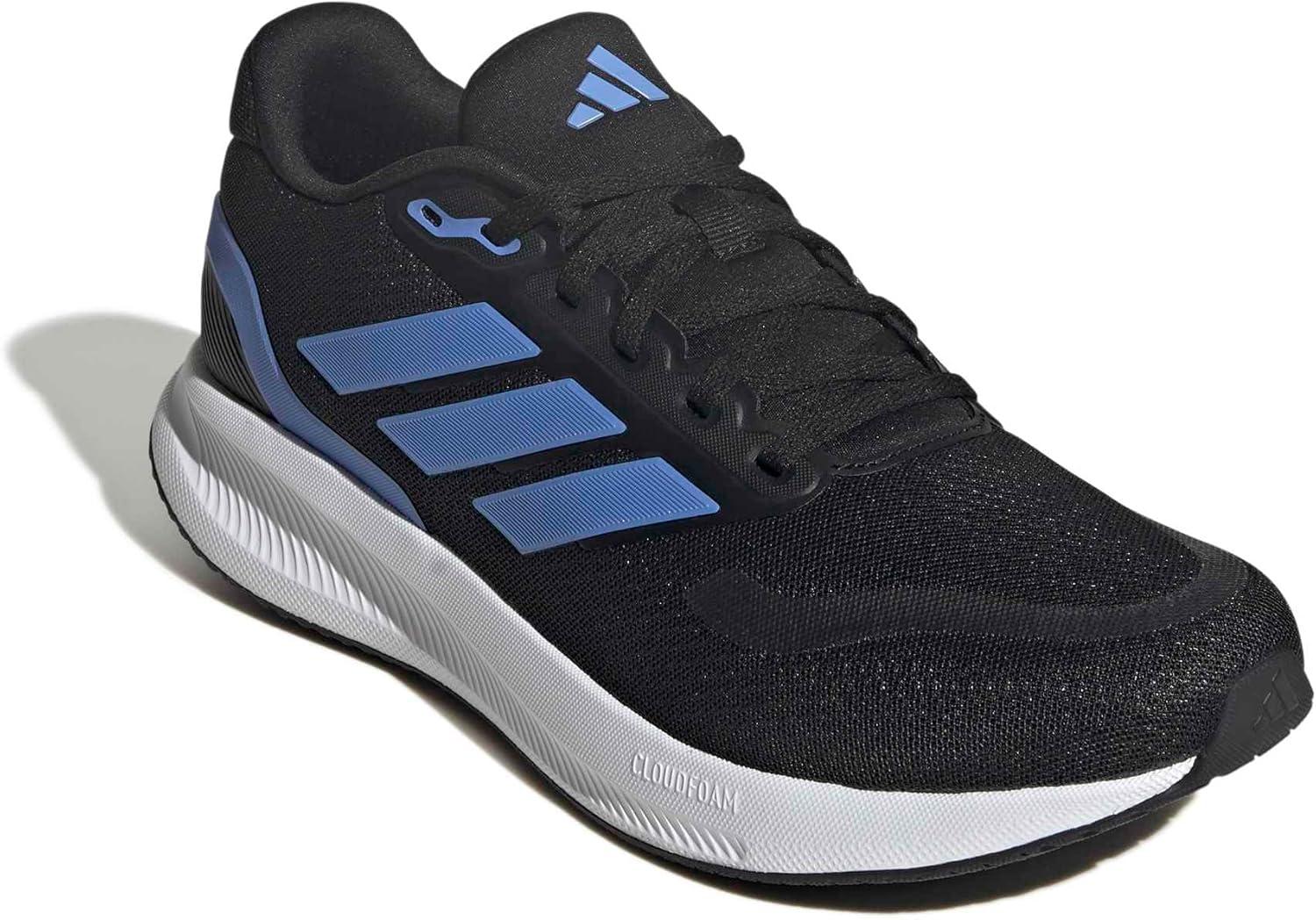 image:imageadidas Mens Runfalcon 5 Wide Running ShoesBlackBlue FusionWhite