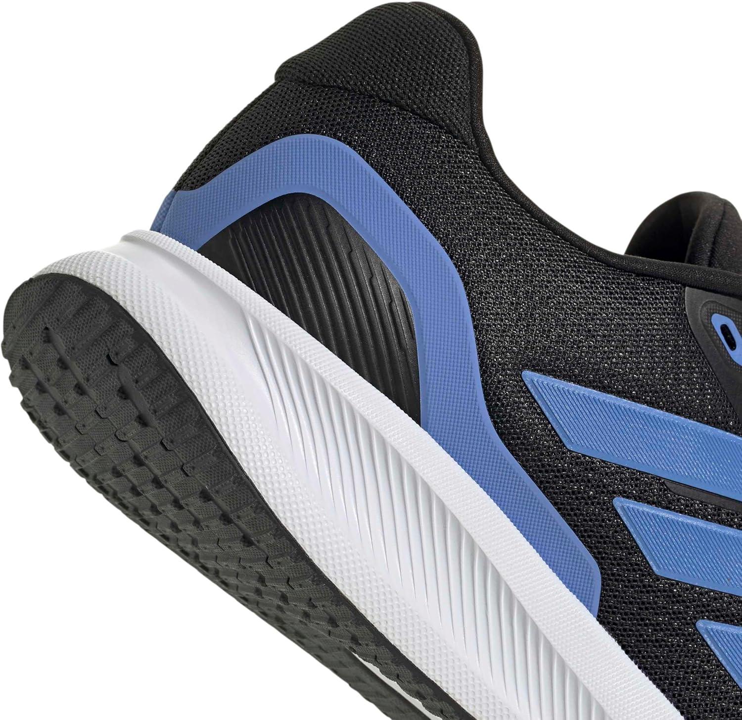 image:imageadidas Mens Runfalcon 5 Wide Running ShoesBlackBlue FusionWhite