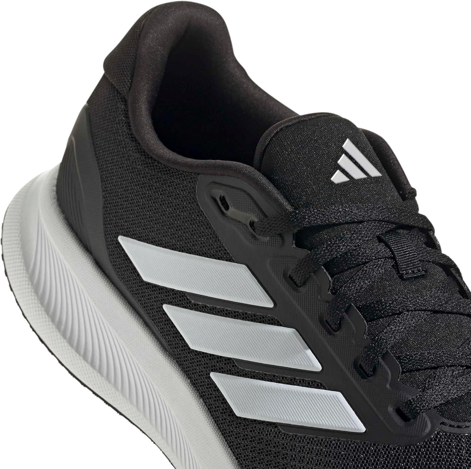 image:imageadidas Mens Runfalcon 5 Wide Running ShoesBlackWhiteBlack
