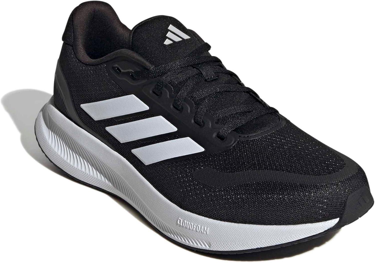 image:imageadidas Mens Runfalcon 5 Wide Running ShoesBlackWhiteBlack