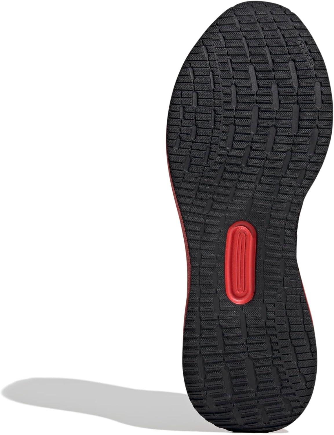 image:imageadidas Mens Runfalcon 5 Wide Running ShoesBlackWhiteBright Red