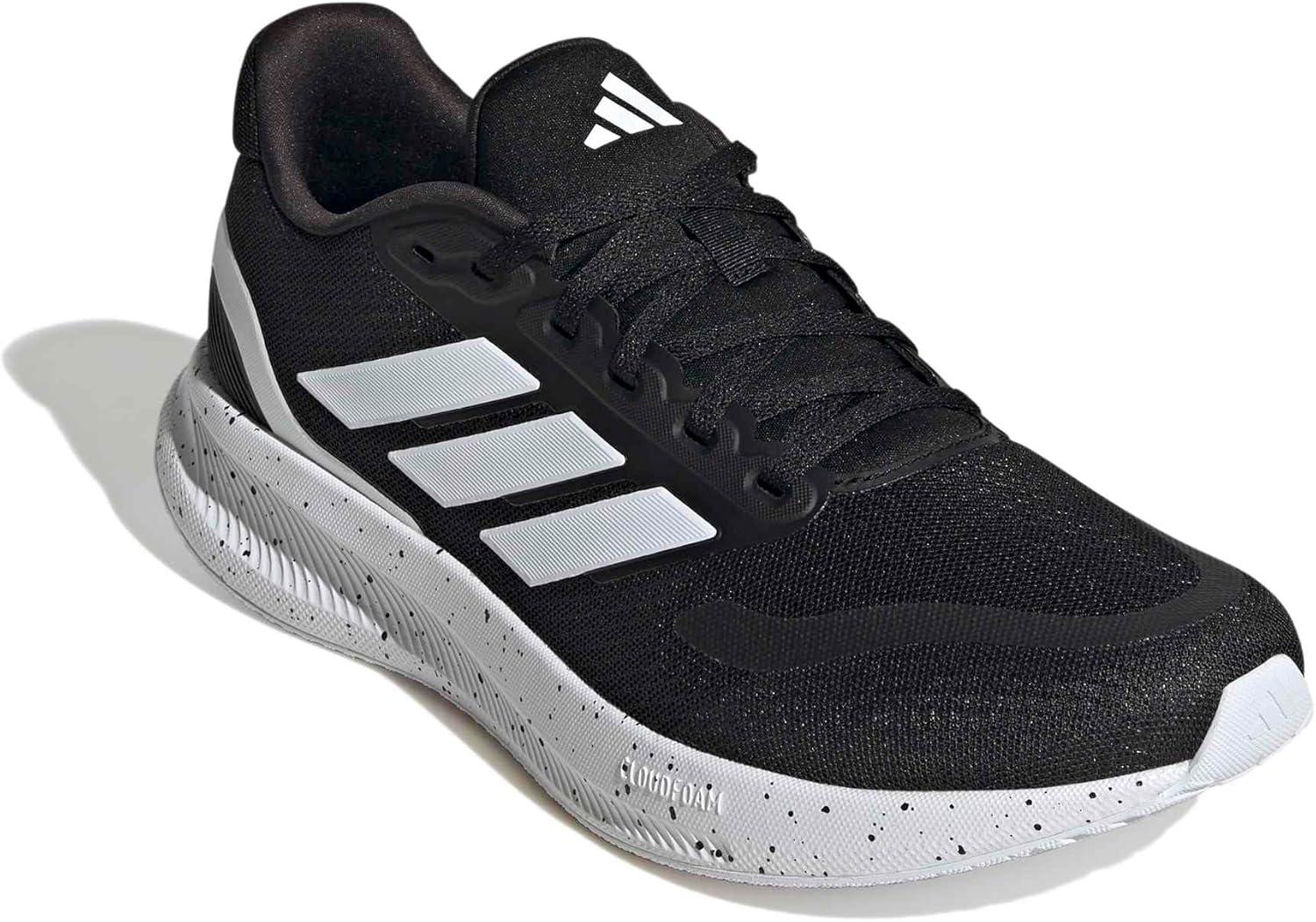 image:imageadidas Mens Runfalcon 5 Wide Running ShoesBlackWhiteWhite