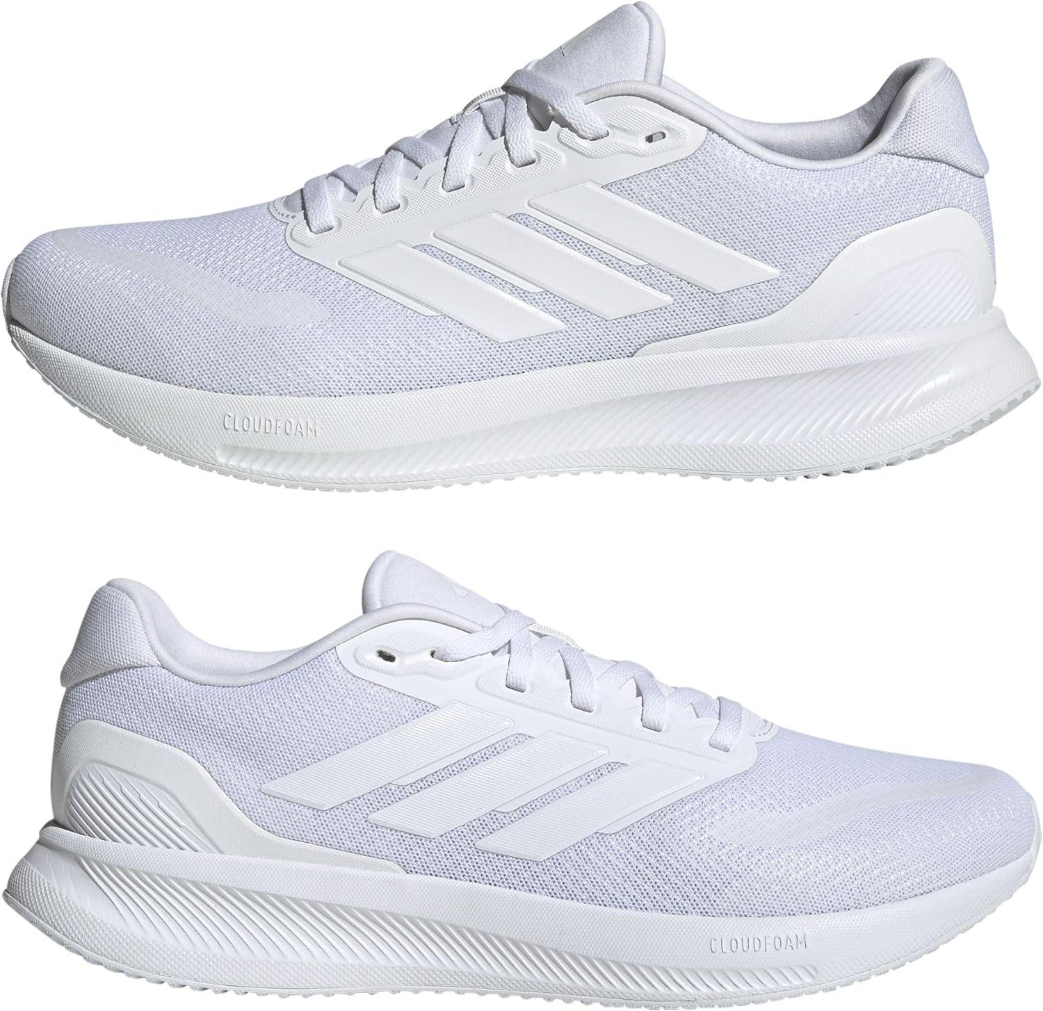 image:imageadidas Mens Runfalcon 5 Wide Running ShoesFtwr White Ftwr White Core Black
