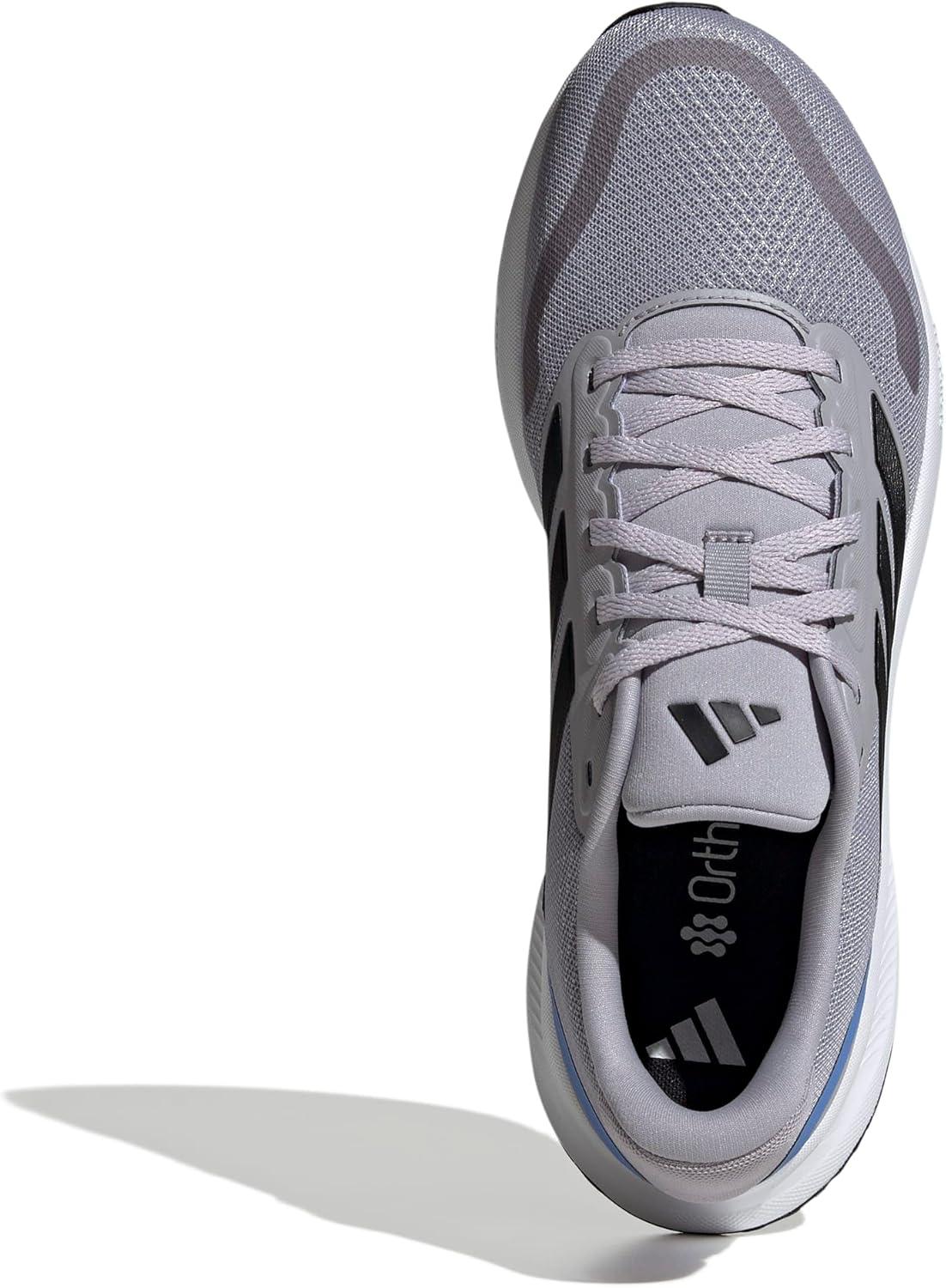 image:imageadidas Mens Runfalcon 5 Wide Running ShoesGlory GreyBlackBlue Fusion